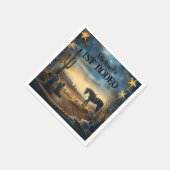 Serviette En Papier Midnight Desert Cowboy 1st Birthday Rodeo (Coin)