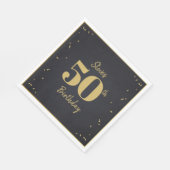 Serviette En Papier Midnight Gold Milestone (Coin)