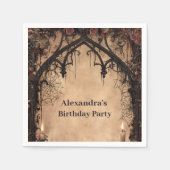 Serviette En Papier Midnight Gothic Cathedral Birthday (Devant)