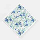 Serviette En Papier Midsummer Rustic Blueberry Berry Motif d'été (Coin)