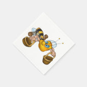 Serviette En Papier Miel abeille avec paniers Amusants Animation Bee (Coin)