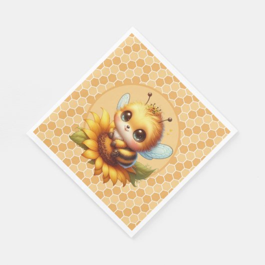 Serviette En Papier Miel Bee (Coin)