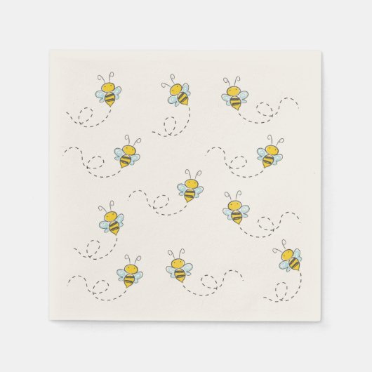 Serviette En Papier Miel Bee (Devant)