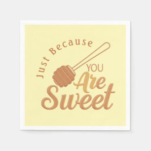 Serviette En Papier Miel Bee Charme Jaune Rustique Party Napkin
