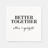 Serviette En Papier mieux combiner | Mariage Engagement Party Napkins (Devant)