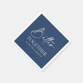 Serviette En Papier Mieux Ensemble Mariage de la Marine Cocktail Napki (Coin)