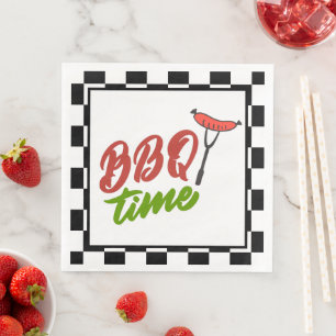Serviette En Papier mignon BBQ Time 