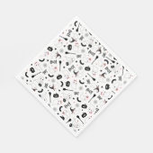 Serviette En Papier Mignon Boo Fantôme Effrayant Halloween Fille Rose (Coin)