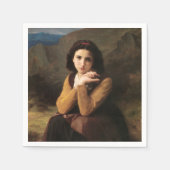 Serviette En Papier Mignon Innocence d'une adolescente, Bouguereau (Devant)