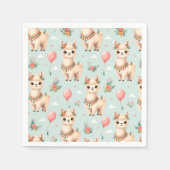 Serviette En Papier Mignon Lama Boho (Devant)