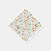 Serviette En Papier Mignon Lama Boho (Coin)