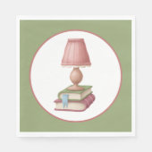 Serviette En Papier mignon livre club partie papier plaque (Devant)