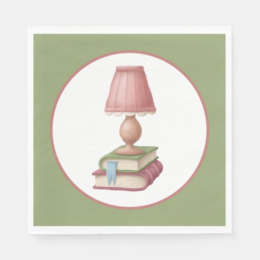 Serviette En Papier mignon livre club partie papier plaque (Devant)