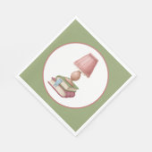 Serviette En Papier mignon livre club partie papier plaque (Coin)