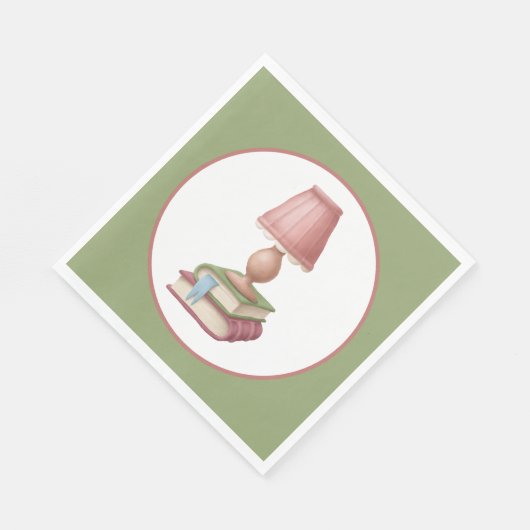 Serviette En Papier mignon livre club partie papier plaque (Coin)