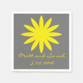 Serviette En Papier mignon Napkin aux fleurs (Devant)