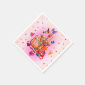 Serviette En Papier Mignon Pastel (Coin)