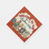 Serviette En Papier mignon Pays poulet coop accueil (Coin)