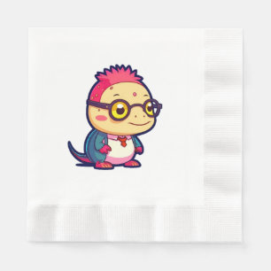 Serviette En Papier mignon philosophe axolotl
