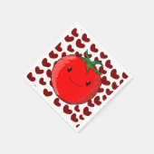 Serviette En Papier Mignonette Cartoon Tomato Lover (Coin)