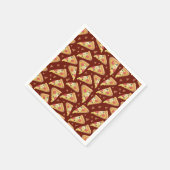 Serviette En Papier mignonette pizza party amoureux carrelé (Coin)