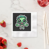 Serviette En Papier Mignonne, drôle de zombie (En situation)