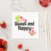 Serviette En Papier Mignonne et heureuse (En situation)