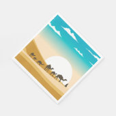 Serviette En Papier mignonne fête du chameau du désert (Coin)