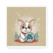 Mignonne French Bulldog Drôle Nouvel An fête de la