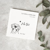 Serviette En Papier Mignonne je fais trop Labrado Retriever Chien Mari