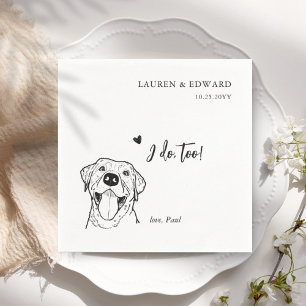 Serviette En Papier Mignonne je fais trop Labrado Retriever Chien Mari