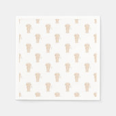 Serviette En Papier Mignonne long Haired Dachshund Chien de saucisse (Devant)