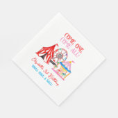 Serviette En Papier Mignonne Main Drake Carnival Circus Anniversaire (Coin)