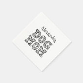 Serviette En Papier Mignonne maman chien pointillé (Coin)