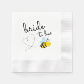 Serviette En Papier Mignonne Mariée Jaune À Être (Devant)