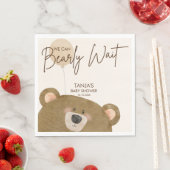 Serviette En Papier Mignonne Ours Nous Pouvons Attendre Baby shower Se (En situation)