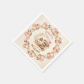 Serviette En Papier Mignonne Ours Teddy Automne Anniversaire Papier de (Coin)