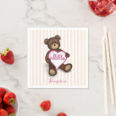 Serviette En Papier Mignonne Saint Valentin Teddy Bear Whimsical Party (En situation)