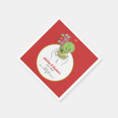 Serviette En Papier Mignonne Serpent Bébé Est Sur Le Chemin Baby showe (Coin)