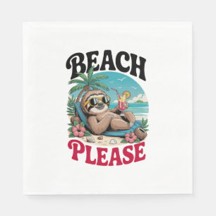 Serviette En Papier Mignonne Sloth été