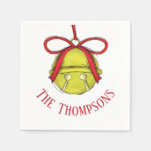 Serviette En Papier Mignonne vacances Whimsical Custom Famille Noël (Devant)