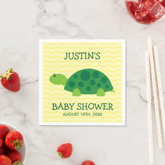 Serviette En Papier Mignonnes serviettes de baby shower animal avec to (En situation)