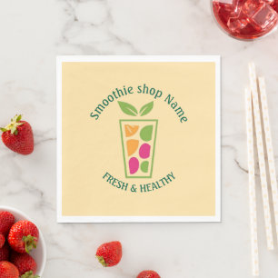 Serviette En Papier Mignonnes Smoothies de yaourt sucré bar à jus de f