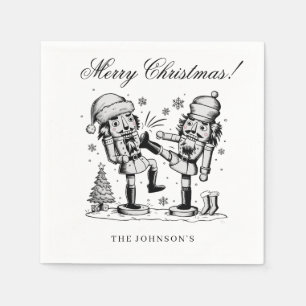 Serviette En Papier Mignons drôles noix personnalisées Noël