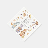 Serviette En Papier Mignons Faisons Du Bruit Animaux Africains Anniver (Coin)
