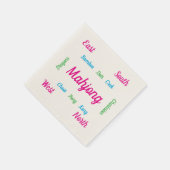 Serviette En Papier Mignons serviettes de mahjong (Coin)
