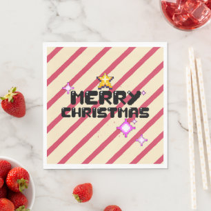 Serviette En Papier Mikitiez Christmasgame vintage papa elf santaclaus