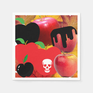 Serviette En Papier Mikitiez crâne rouge toxique pomme vegan été