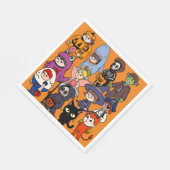 Serviette En Papier Mikitiez magie requin grimpeur frankenstei (Coin)