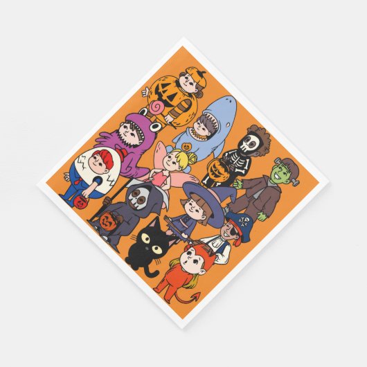 Serviette En Papier Mikitiez magie requin grimpeur frankenstei (Coin)